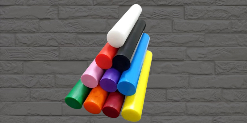 Delrin Rod White Black Blue Red Green